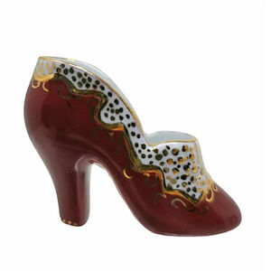 Miniature Hand Painted Porcelain Retro Shoe